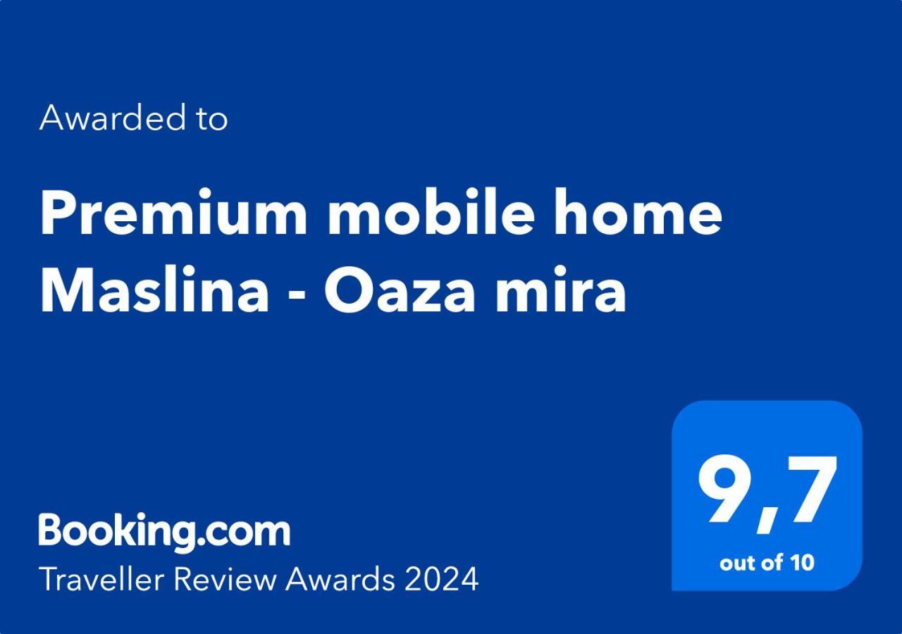 Premium Mobile Home Maslina - Oaza Mira Drage Eksteriør billede